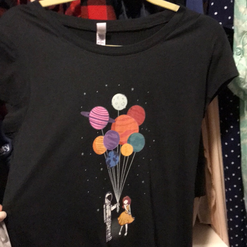 Black t shirt - fits like women’s medium